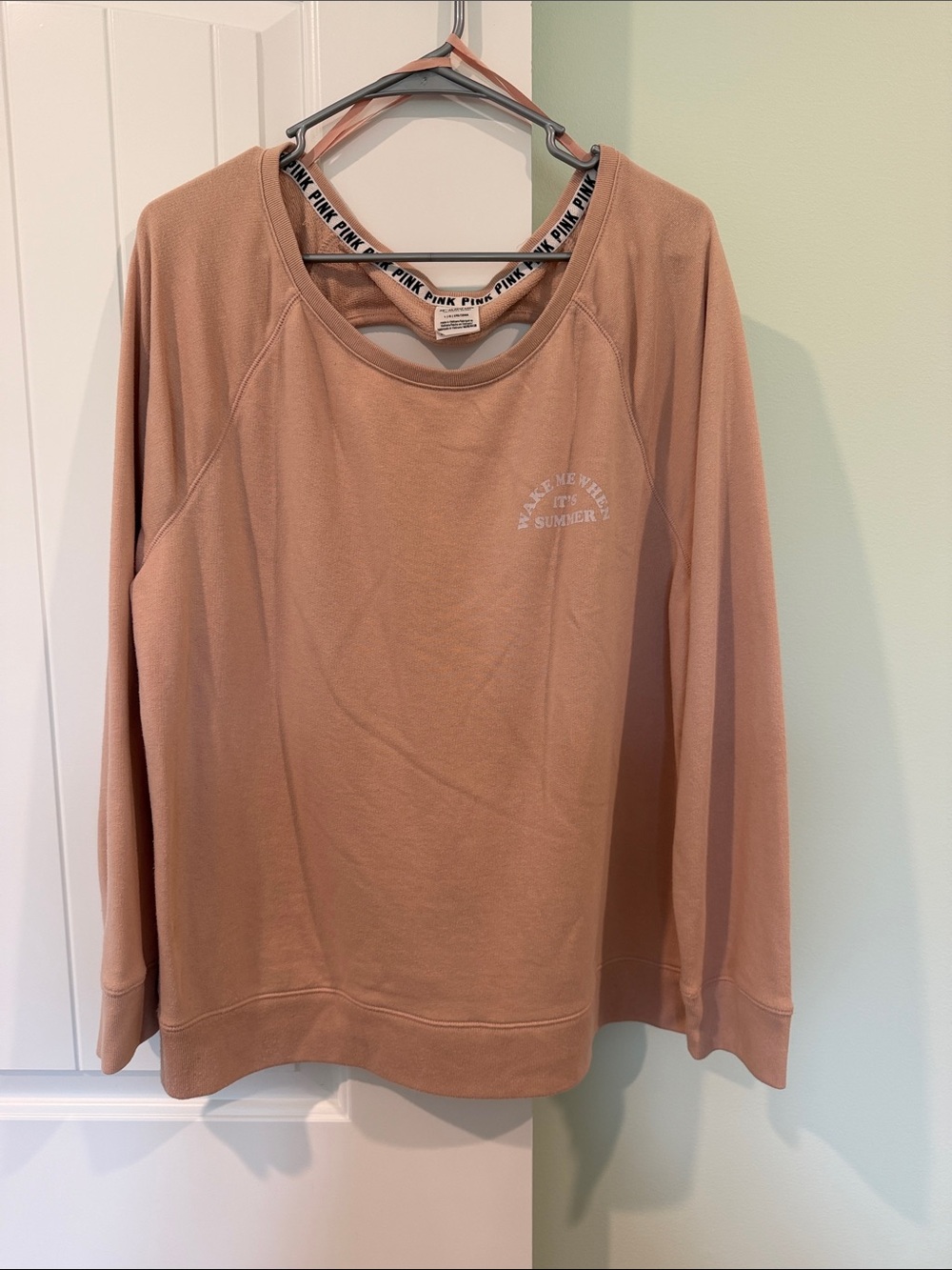 PINK Victoria's Secret Mauve-Pink Crewneck Sweatshirt